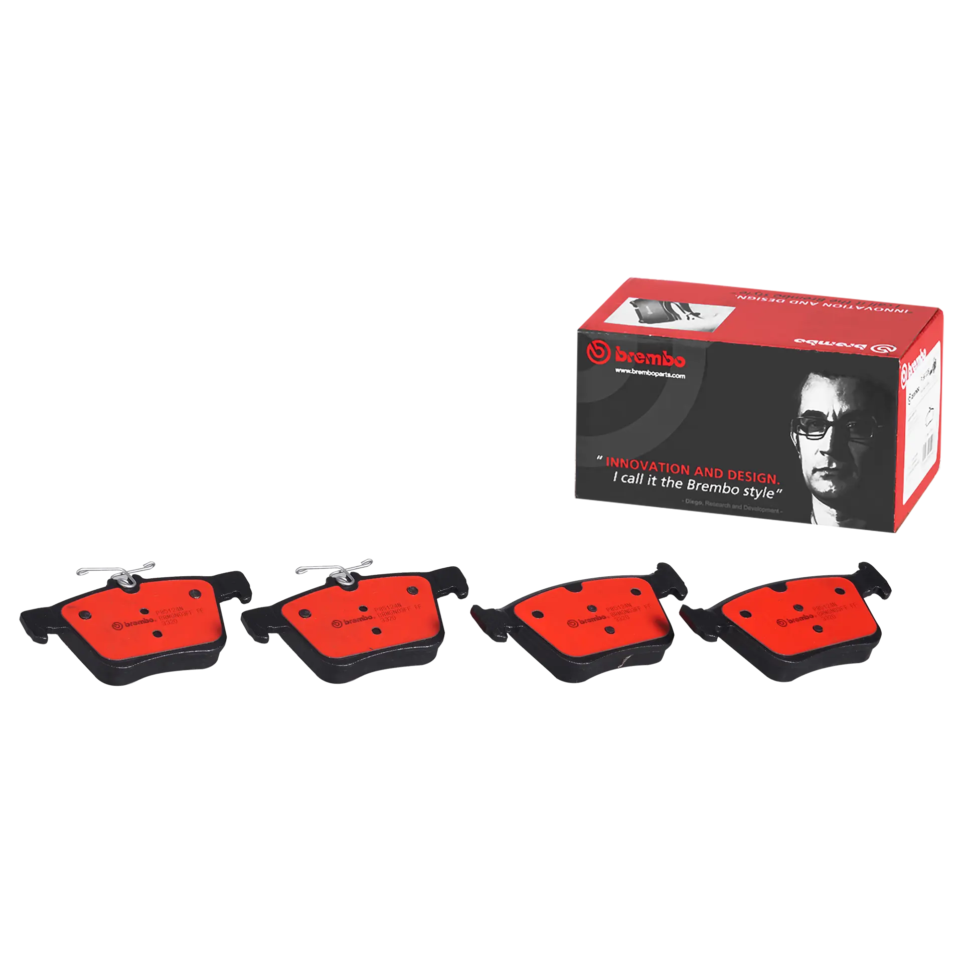 Brembo P85124N ceramic rear brake pads included in Golf R MK7 kit
