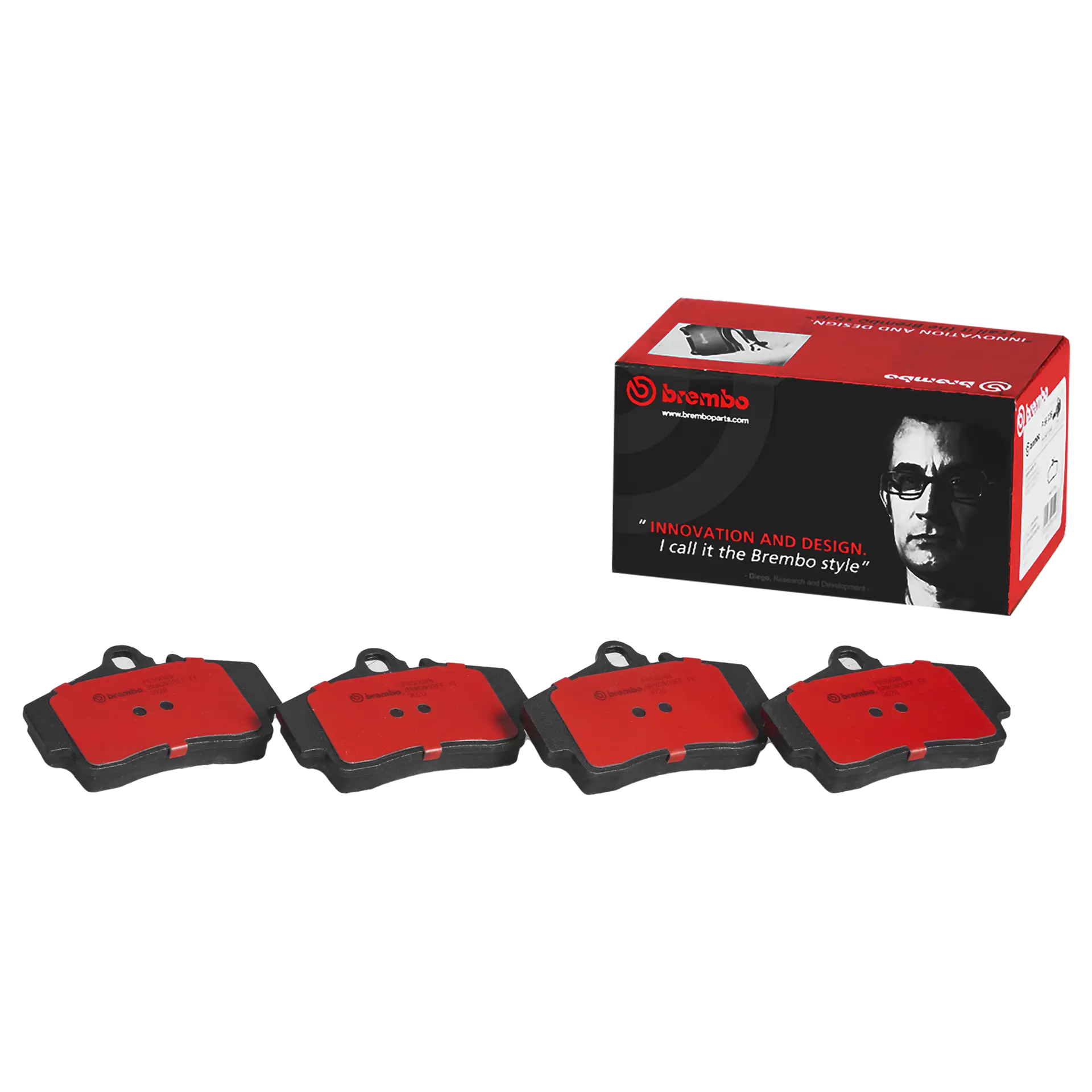 Brembo P65008N ceramic rear pads included in Porsche 996 997 rear brake kit