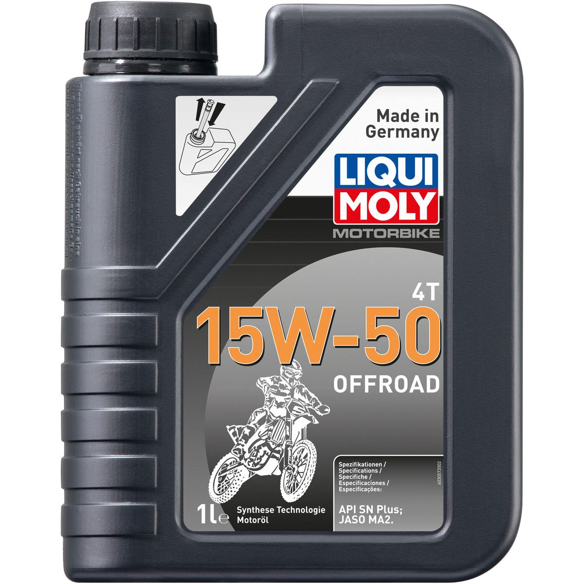 LIQUI MOLY Motorbike 4T 15W-50 Offroad Engine Oil 1L 3057