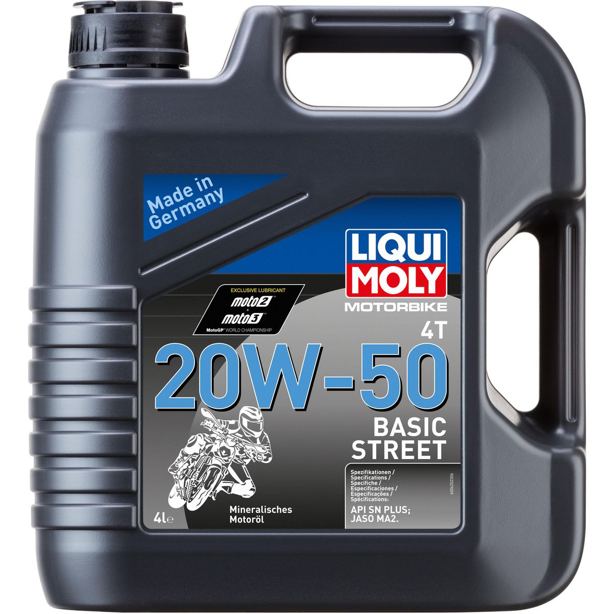 LIQUI MOLY Motorbike 4T 20W-50 Basic Street Engine Oil 4L 20729