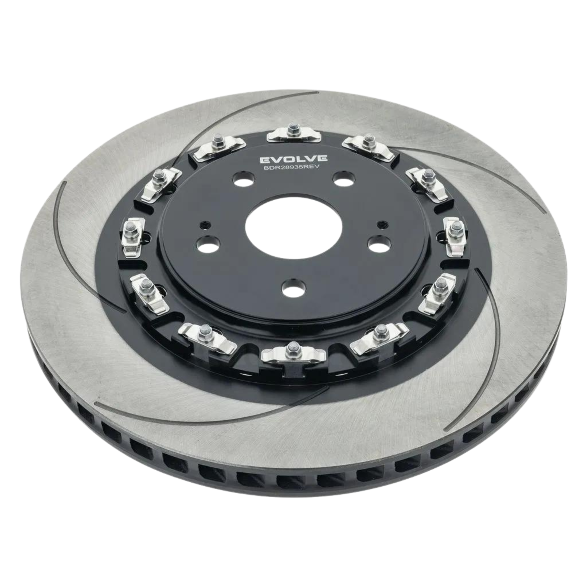 Pair Front Slotted Brake Disc Rotors Toyota GR Yaris Corolla BDR28935EV