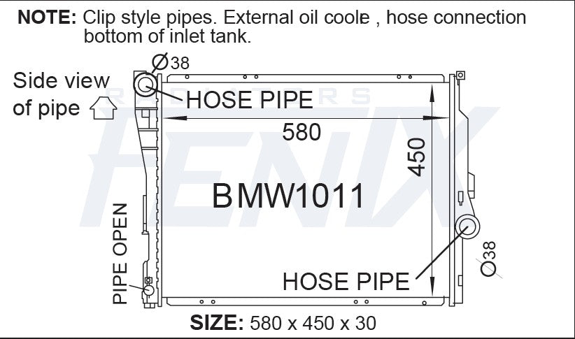 BMW E85 Z4 Radiator (JUL/2003 - FEB/2009)