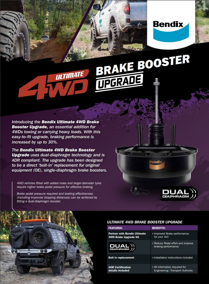 Bendix Ultimate 4WD Brake Booster LandCruiser VDJ70 Series (ABS) U4WD-BBLC7ABS