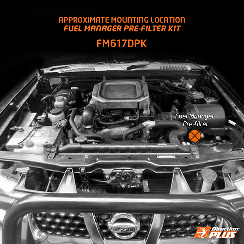 Direction-Plus Fuel Manager Pre-Filter Kit Nissan Navara D22 FM617DPK