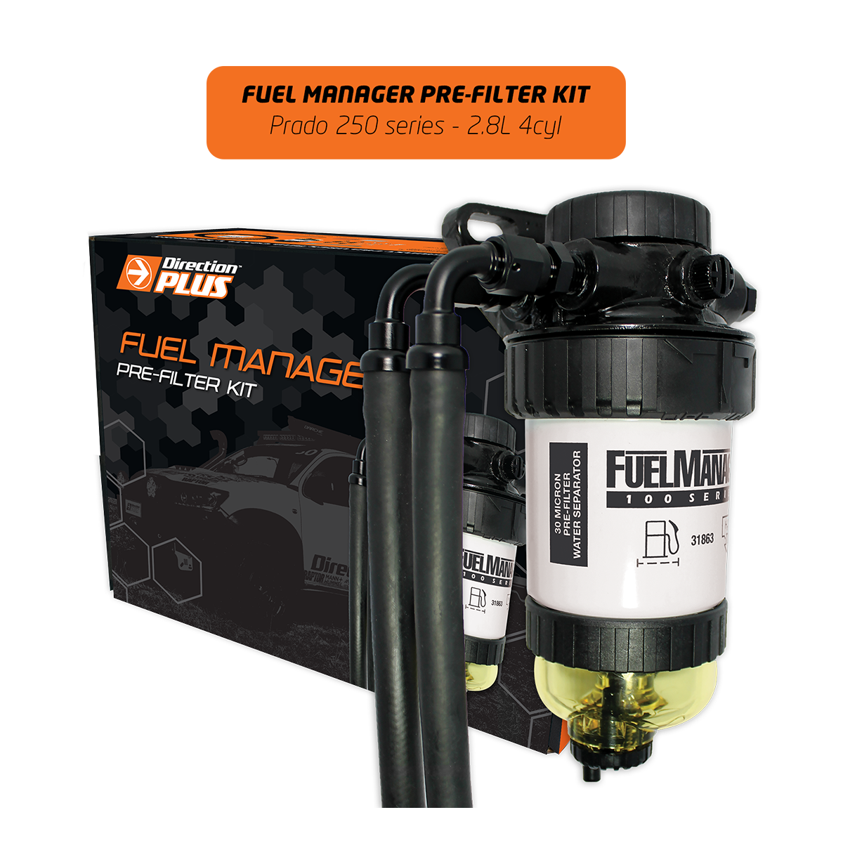 Direction-Plus Fuel Manager Pre-Filter Kit Toyota Prado 250 FM668DPK