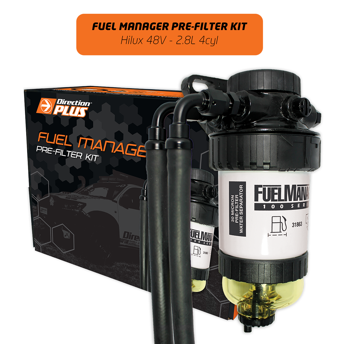 Direction-Plus Fuel Manager Pre-Filter Kit Hilux N80 Hybrid 48V FM684DPK