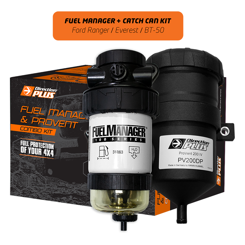 Direction-Plus Fuel Manager Pre-Filter + Catch Can Kit Ranger / Everest / BT-50 FMPV661DPK