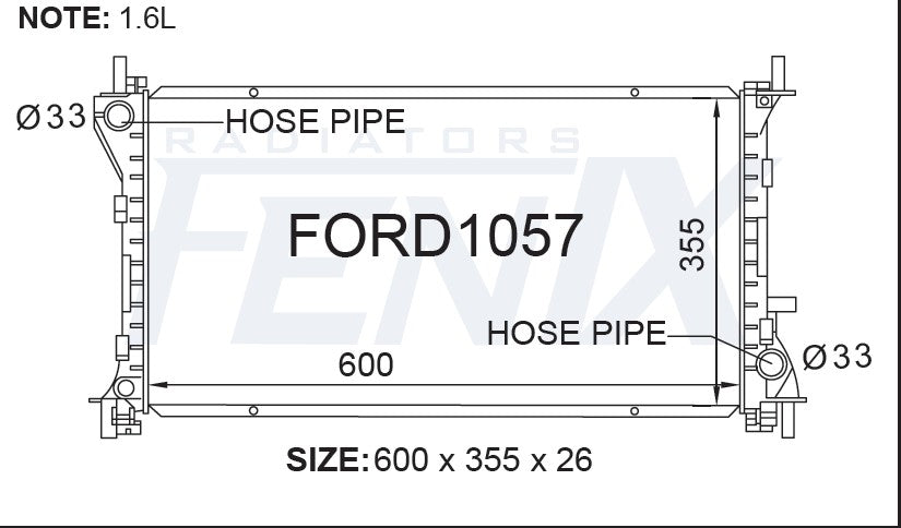 Ford Focus LR Radiator