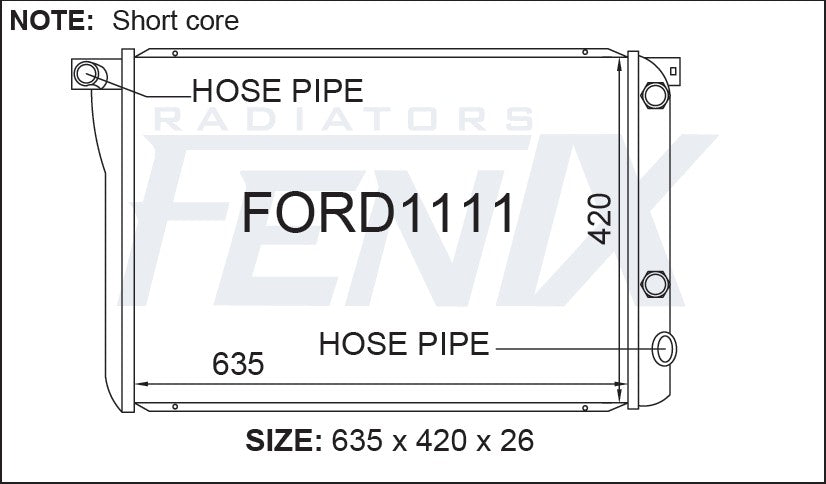 Ford XG Falcon Radiator