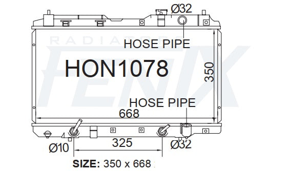 Honda CR-V RD1 Radiator (OCT/1995 - DEC/2001)