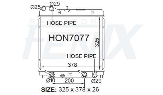 Honda GD Jazz Radiator (OCT/2002 - JUL/2008)