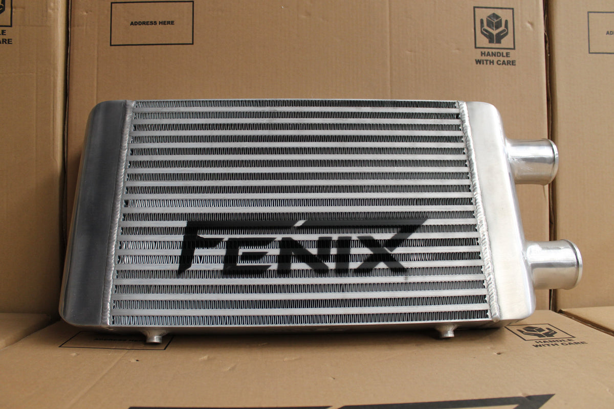 Bar & Plate Intercooler (Core Size 300x450x76mm. 2.5" Outlets Same Side)