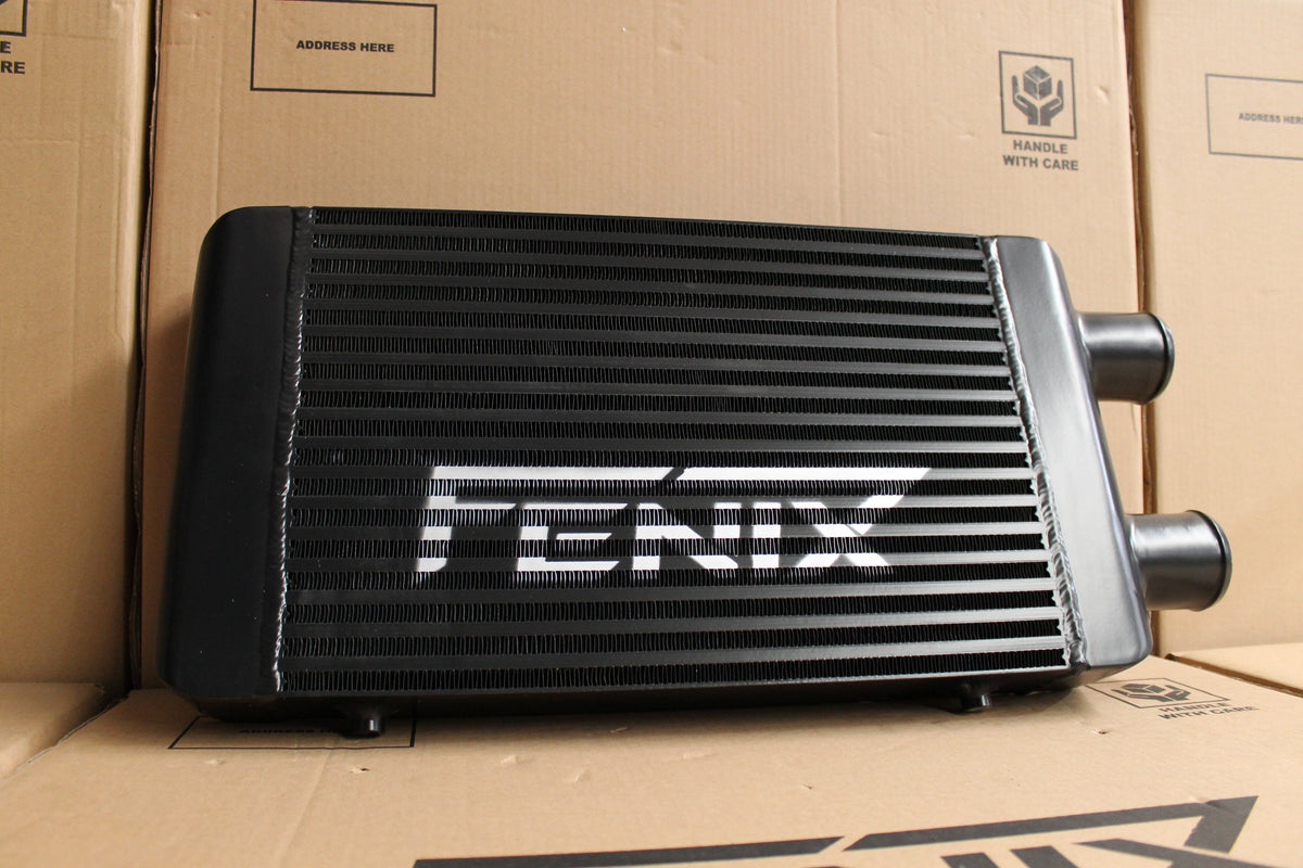 Bar & Plate Intercooler (Core Size 300x450x76mm. 2.5" Outlets Same Side)