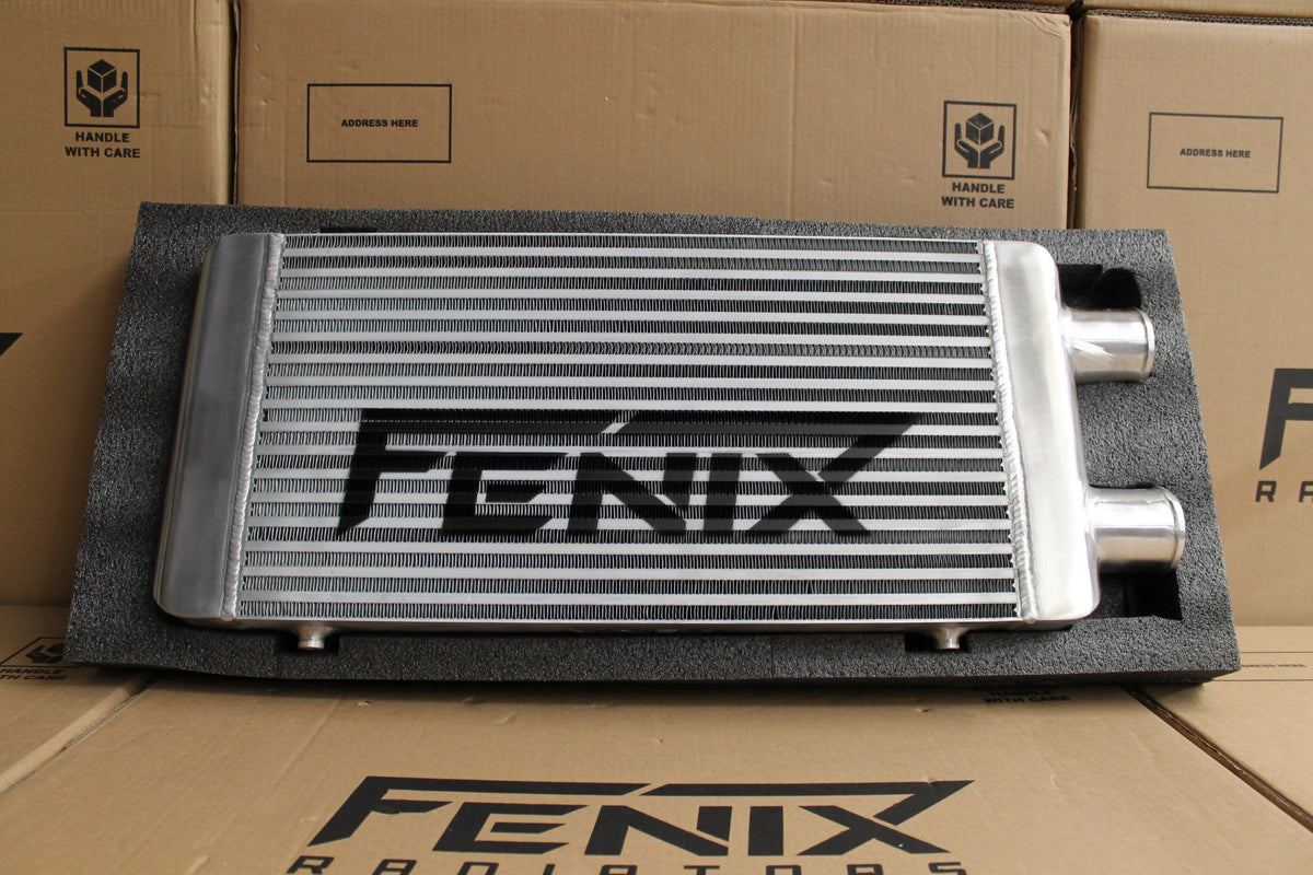 Bar & Plate Intercooler (Core Size 300x550x76mm. 2.5" Outlets Same Side)