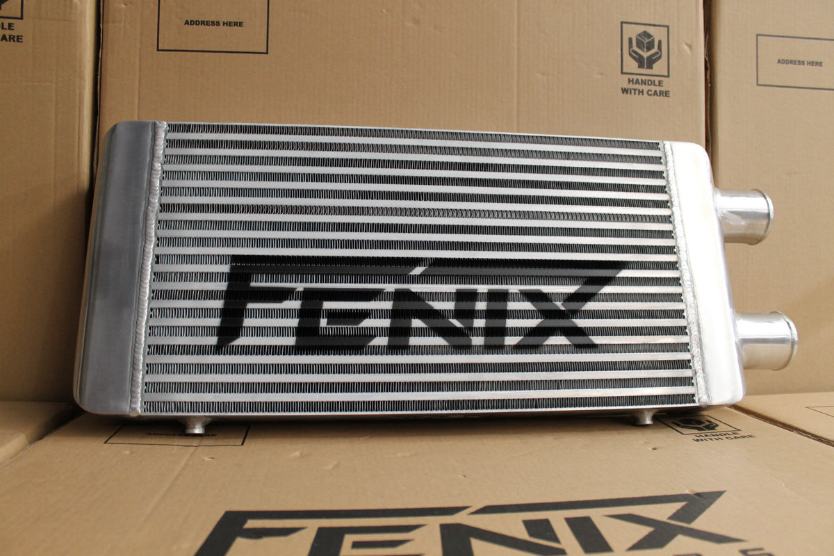 Bar & Plate Intercooler (Core Size 300x550x76mm. 2.5" Outlets Same Side)