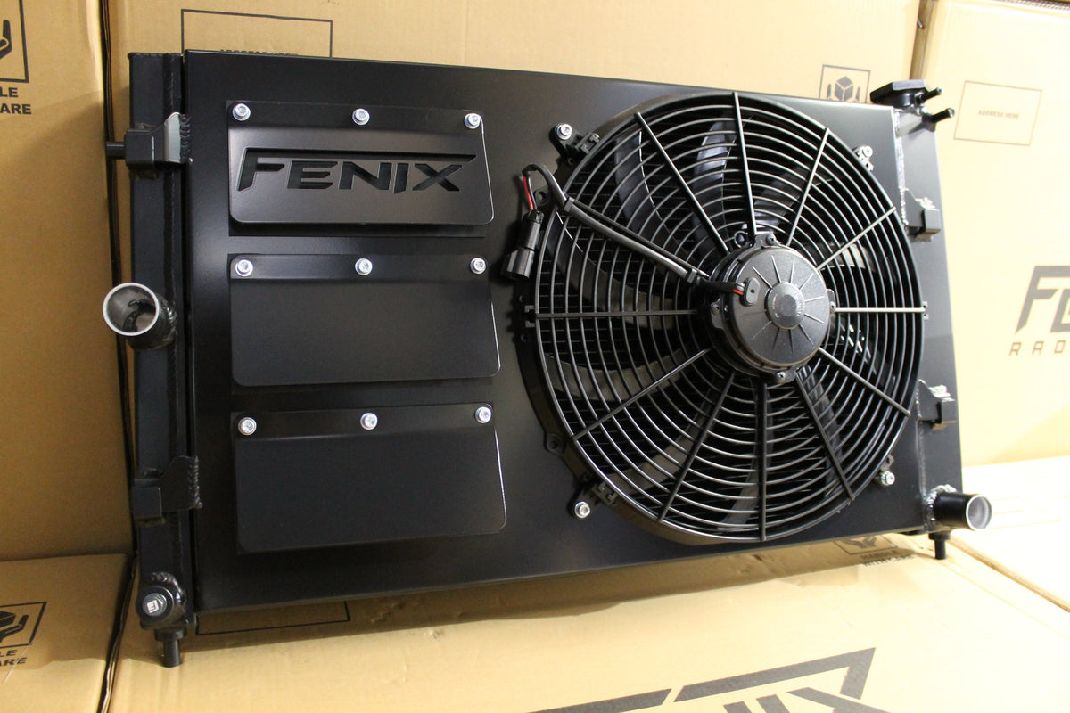 Holden WL Statesman V8 Full Alloy Performance Radiator, Custom Shroud & 16" 3000CFM Spal Fan