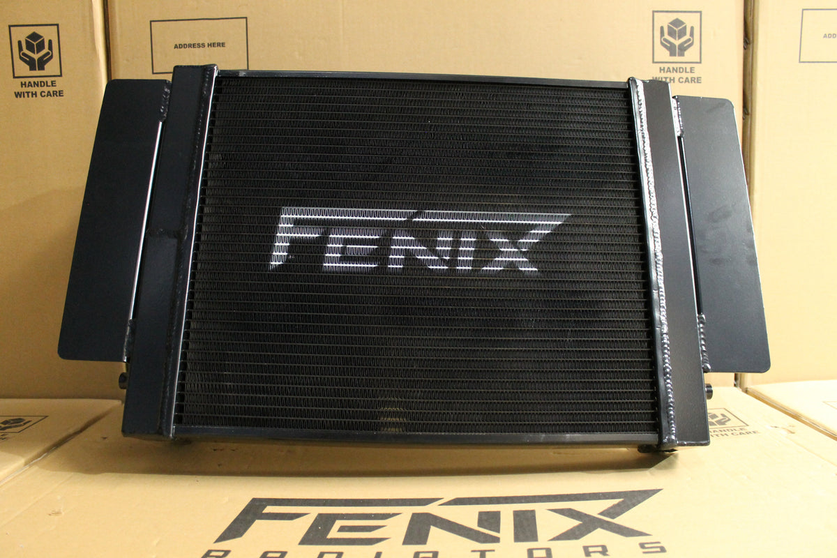 MAZDA RX7 Series 1-2-3 Full Alloy Performance Radiator, Custom Shroud & 16" 3000cfm Spal Fan