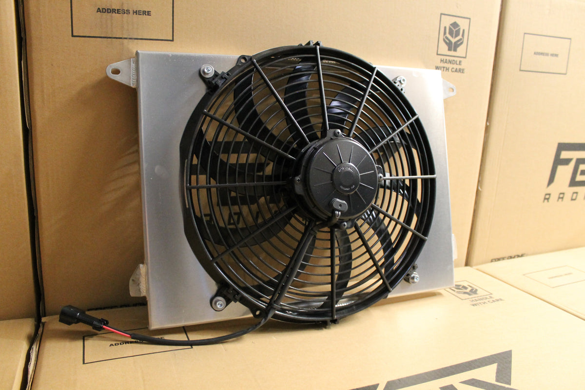 Daihatsu Feroza Full Alloy Performance Radiator, Custom Shroud & 14" Spal Fan