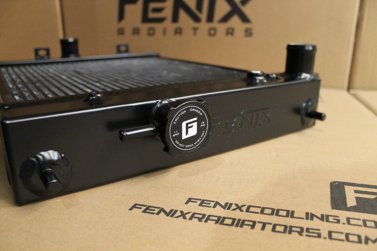 Mitsubishi Evolution 7-8-9 Full Alloy Half Size Performance Radiator, Custom Shroud & 12" Spal Fan