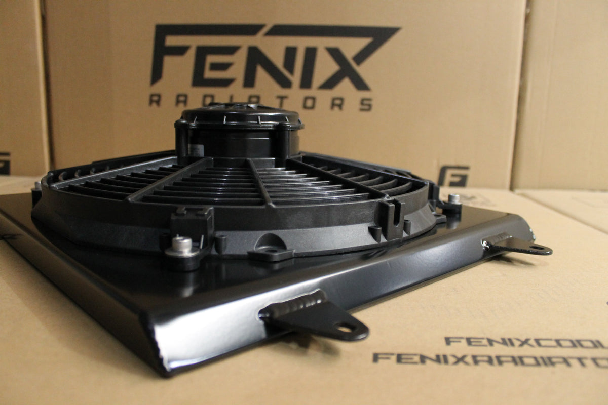 Mitsubishi Evolution 7-8-9 Custom Shroud & 12" Spal Fan to Suit Half Size Radiator