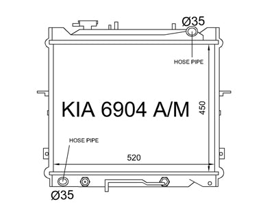 Kia Sportage Radiator (DEC/1996 - APR/2004)