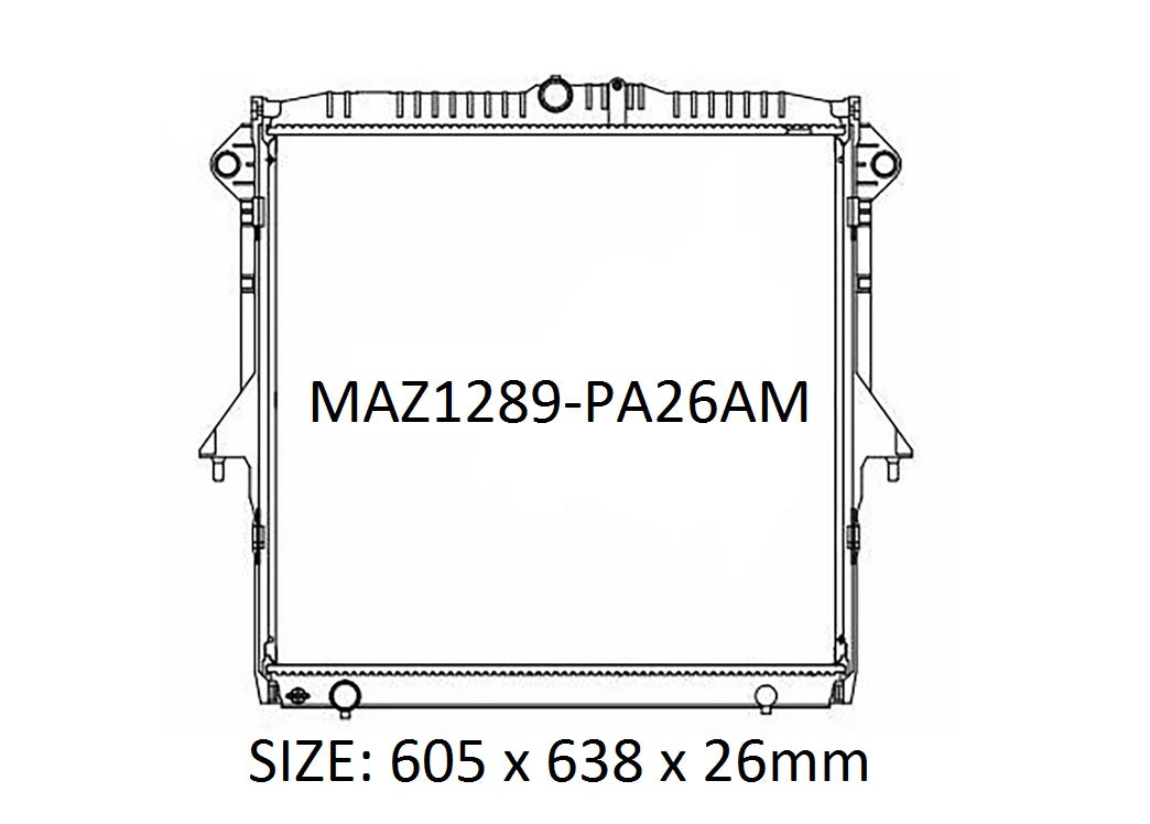 Mazda UP-UR BT-50 Radiator (NOV/2011 - JUL/2020)