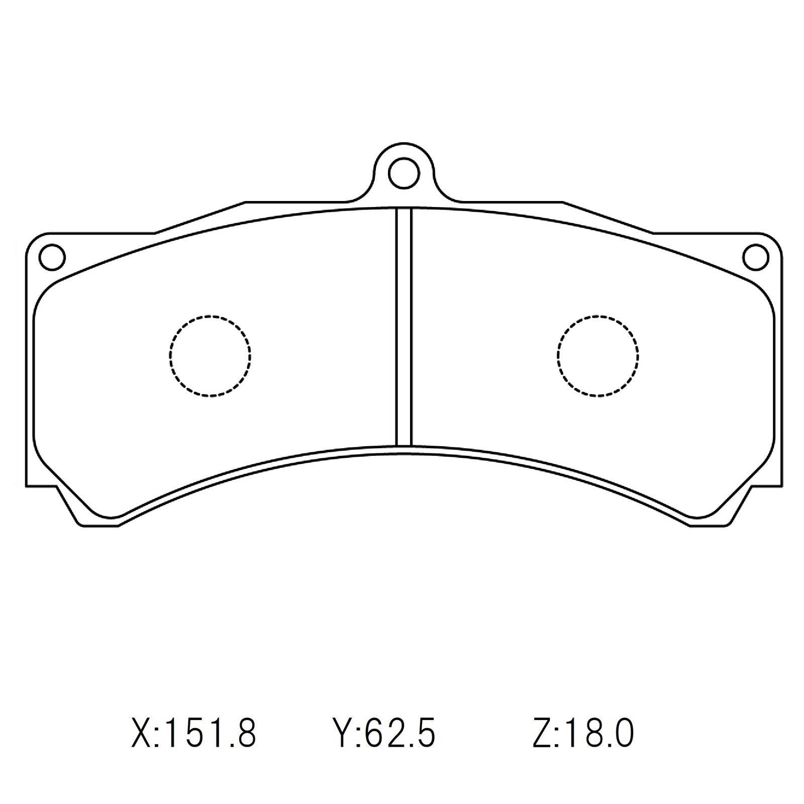 CIRCO M119 Race Brake Pads AP Racing 6pot RD51