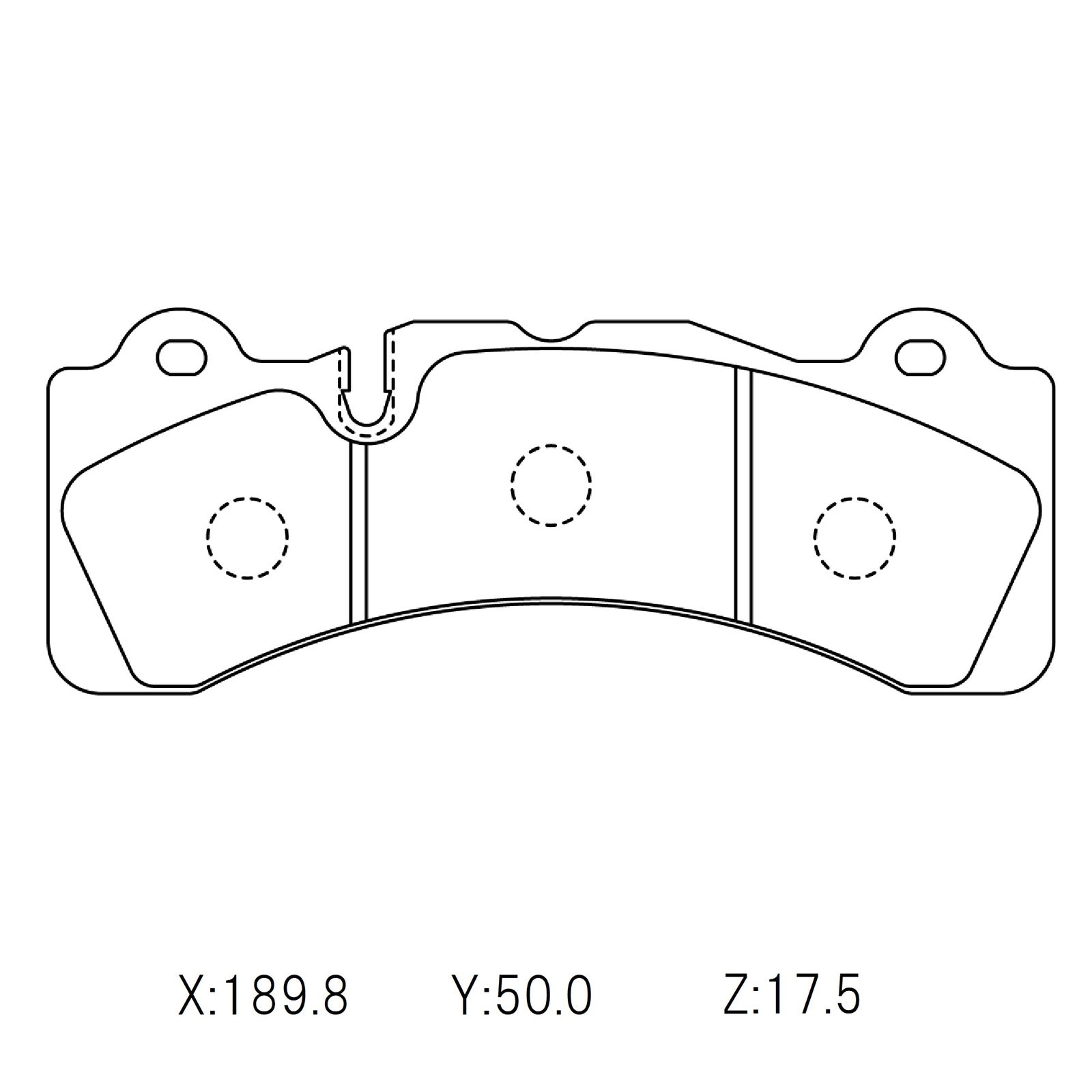 CIRCO M119 Race Brake Pads Brembo 6pot GT D48