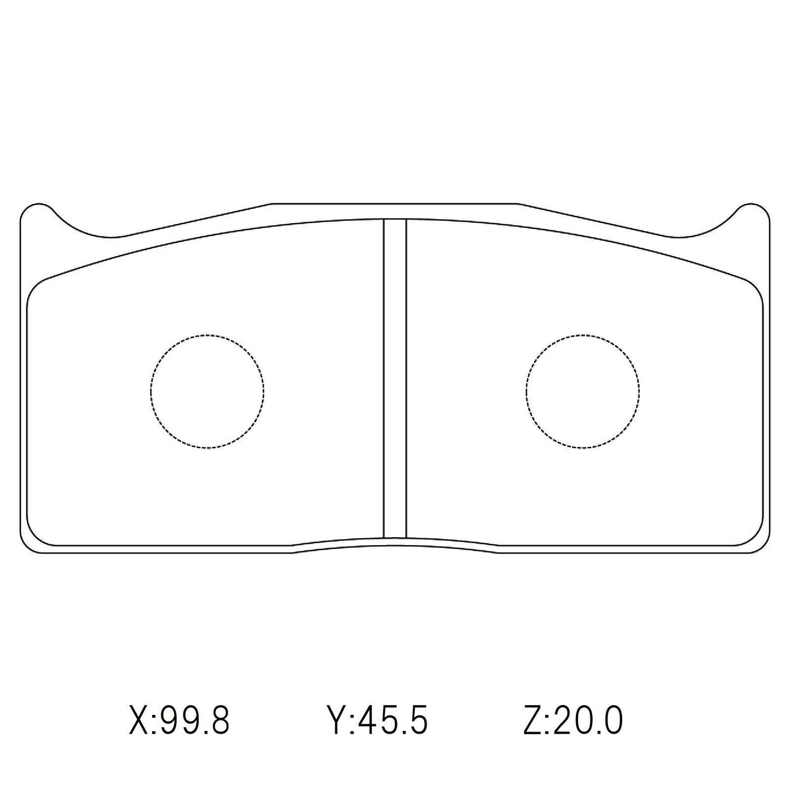 CIRCO S83 Race Brake Pads Brembo 4pot 99.8mm