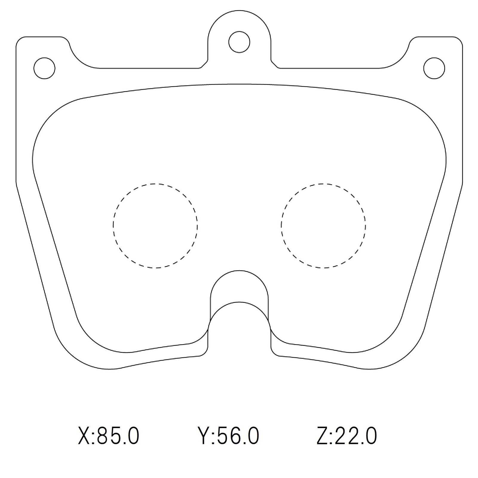 CIRCO M207 Race Brake Pads Brembo 8 pot (8 pads/set) 85mm wide