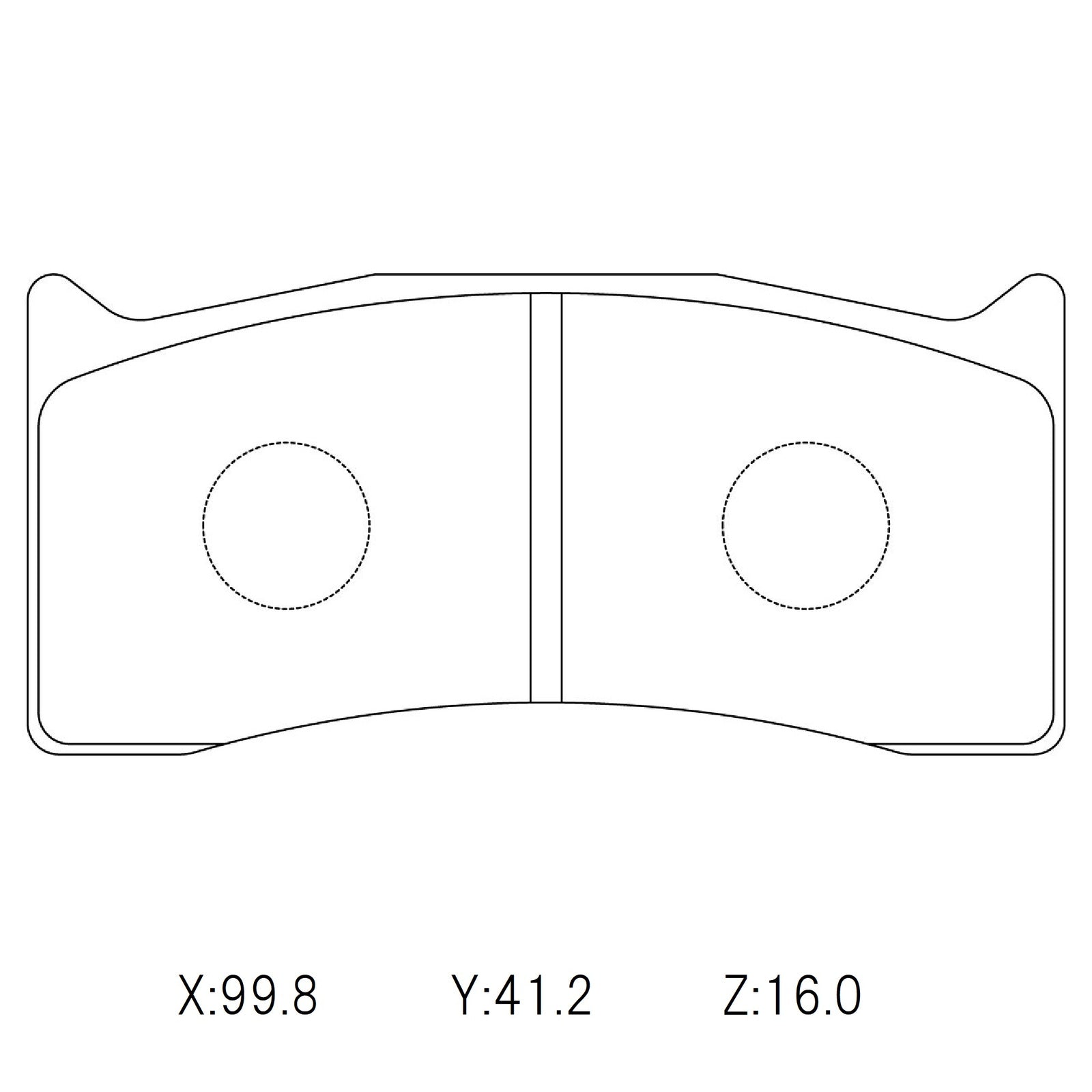 CIRCO S99 Performance Trackday Brake Pads Brembo 4 pot for F3
