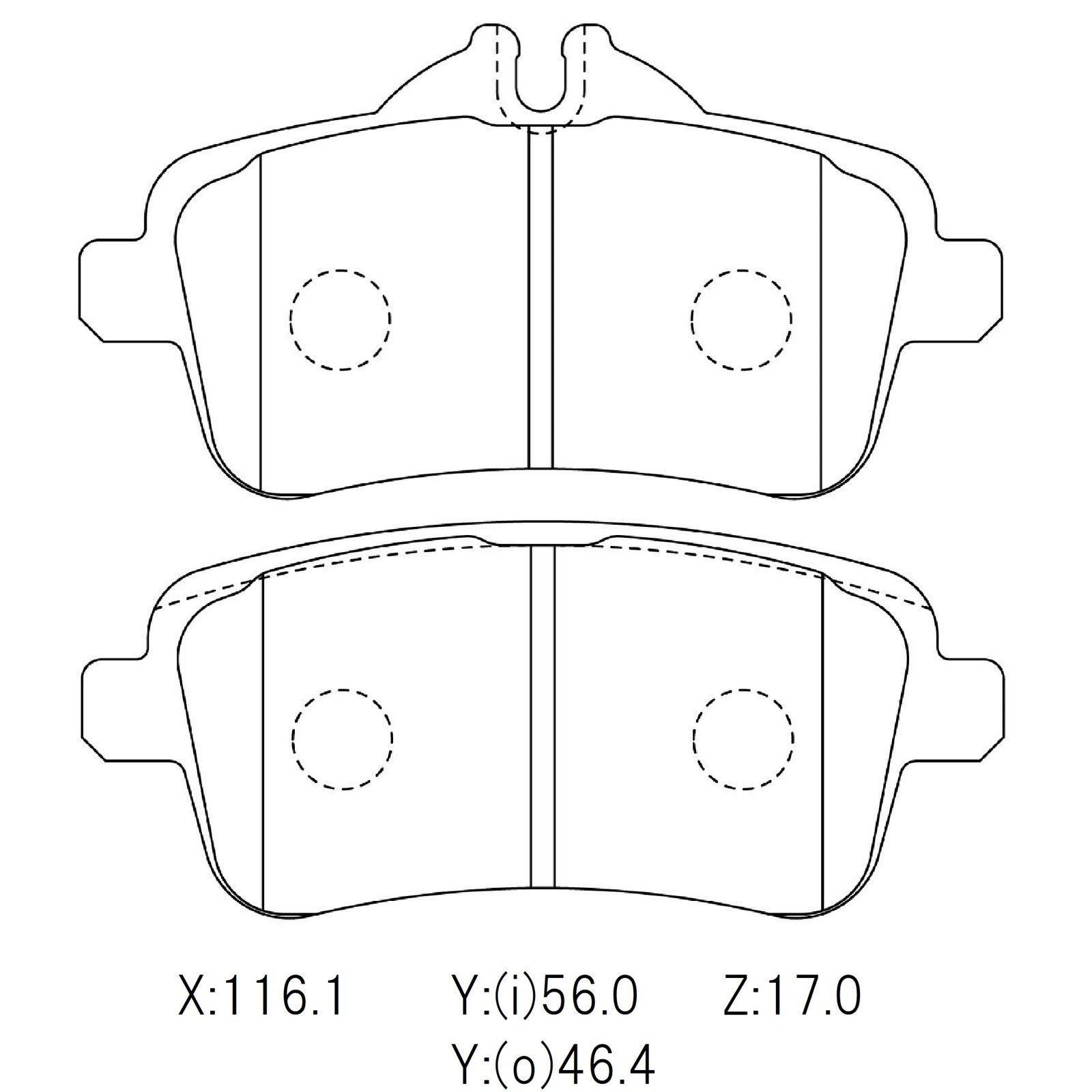 CIRCO M119 Race Brake Pads Mercedes A45 AMG / SLK55 AMG