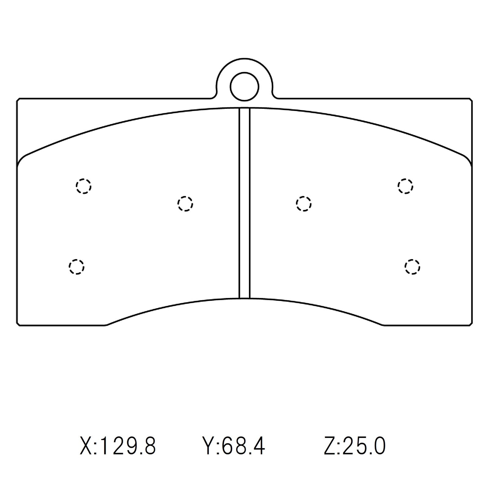 CIRCO M119 Race Brake Pads AP Racing 4pot CP3714D54