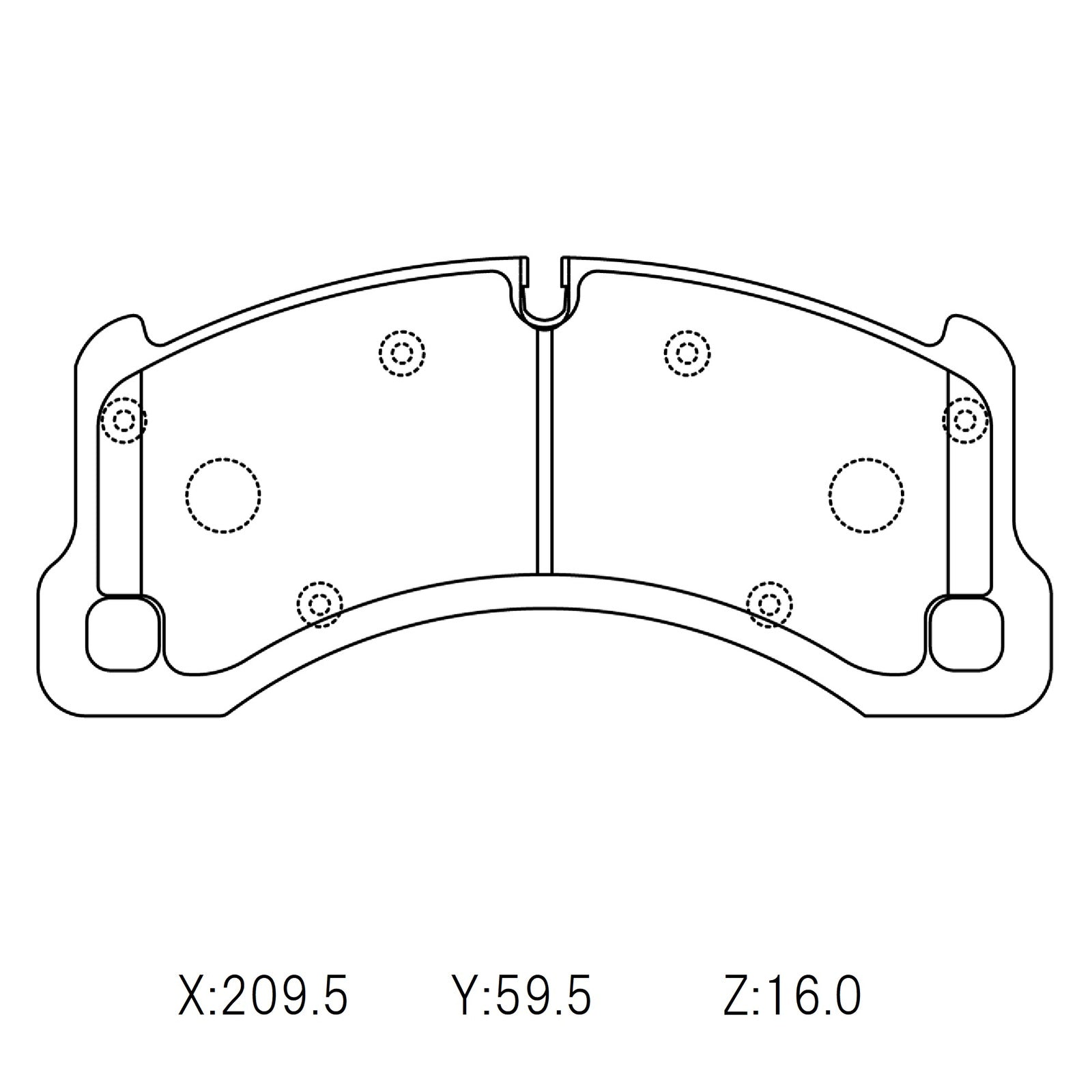 CIRCO M119 Race Brake Pads Porsche Panamera/Cayenne/VW Touareg
