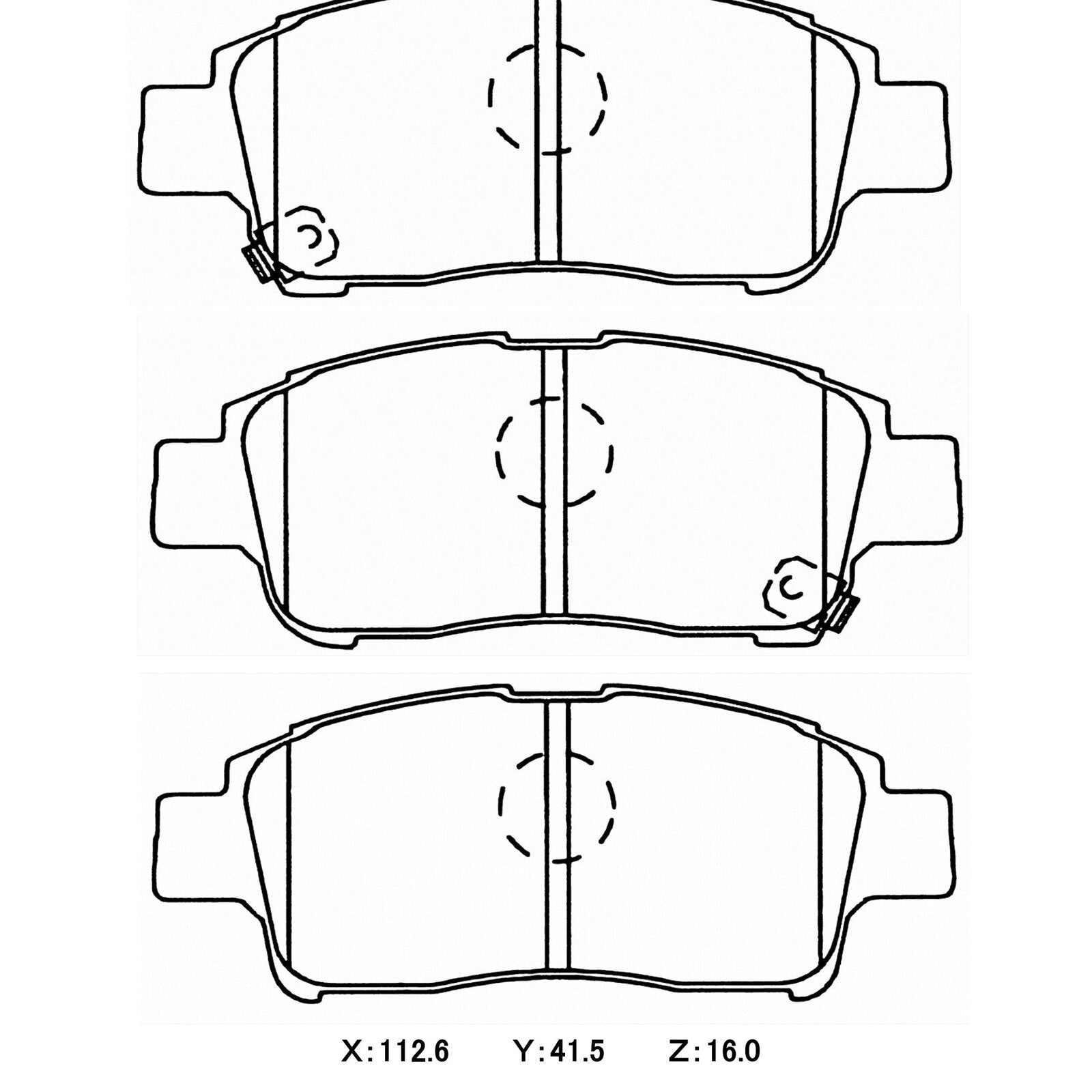 CIRCO M207 Race Brake Pads Toyota Echo