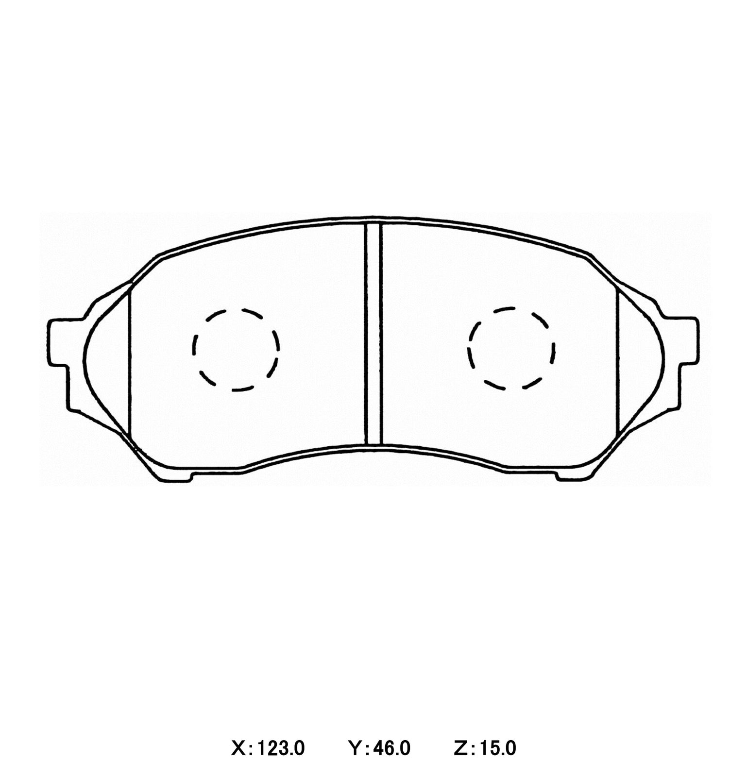 CIRCO M207 Race Brake Pads Ford Laser KJ-KQ 1.6/1.8, Mazda 323 1.6ltr BJ