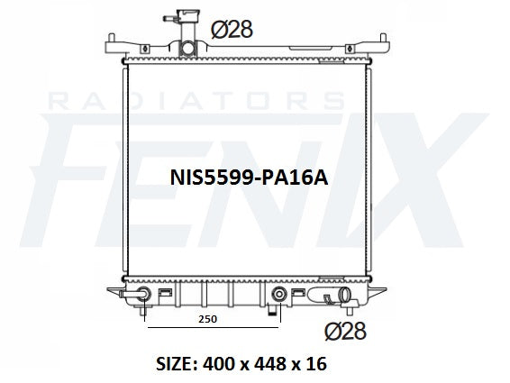 Nissan K13 Micra 1.2 3cyl Radiator (OCT/2010 - DEC/2017)
