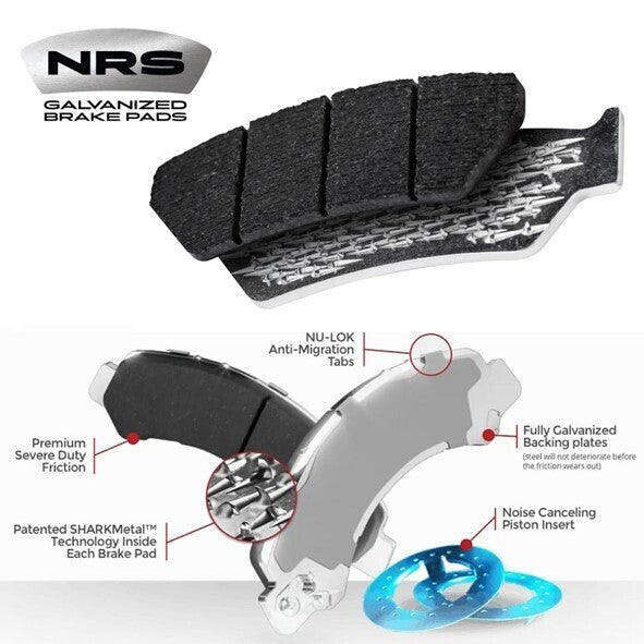 NRS Brakes 4x4 Heavy Duty Brake Pads Ford Ranger (PX) / Mazda BT4x4 Heavy Duty Brake Pads50 4x4 Heavy Duty Brake Pads FRONT