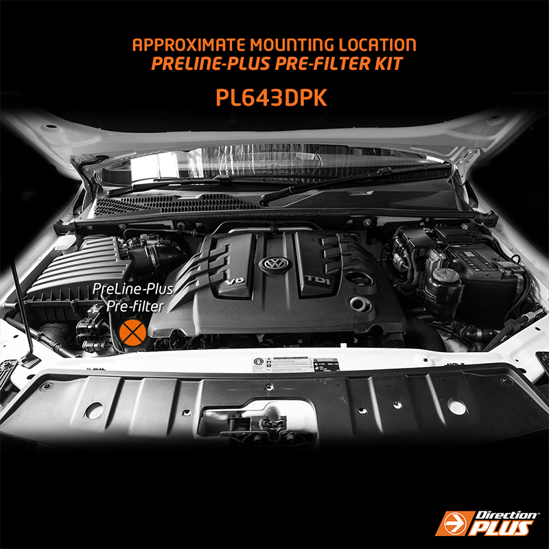 Direction-Plus PreLine-Plus Pre-Filter Kit Volkswagen Amarok PL643DPK