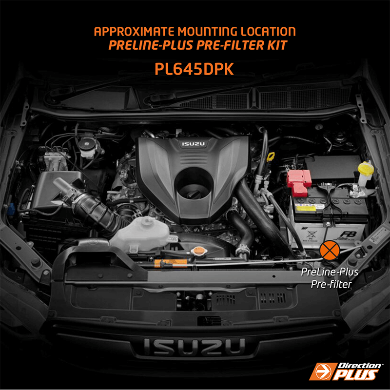 Direction-Plus PreLine-Plus Pre-Filter Kit D-Max, MU-X / BT-50 2020 - On PL645DPK