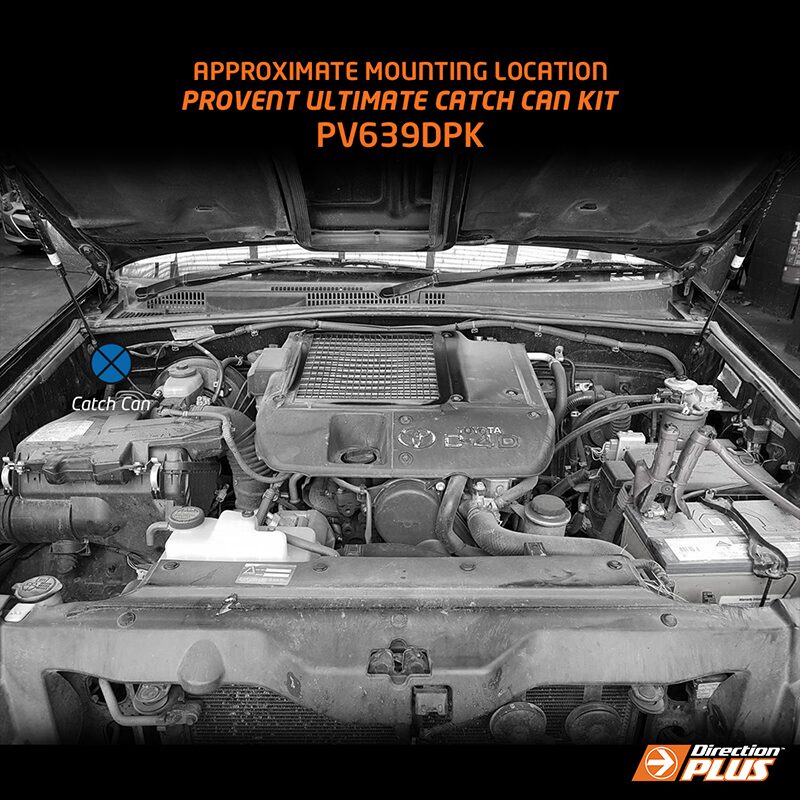 Direction-Plus ProVent Ultimate Catch Can Kit Toyota Prado 150/155 PV639DPK