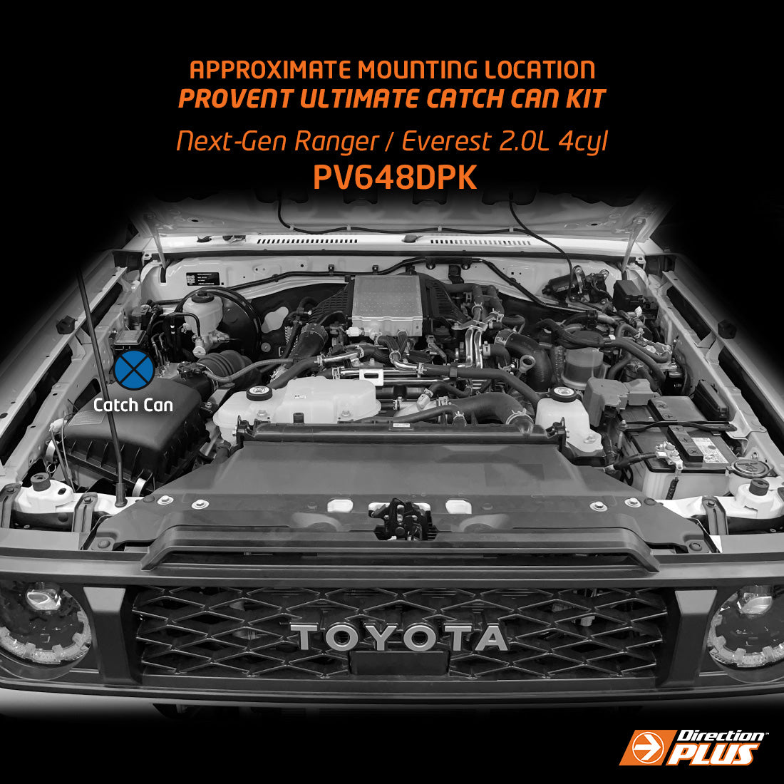 Direction-Plus ProVent Ultimate Catch Can Kit LandCruiser 70 PV648DPK