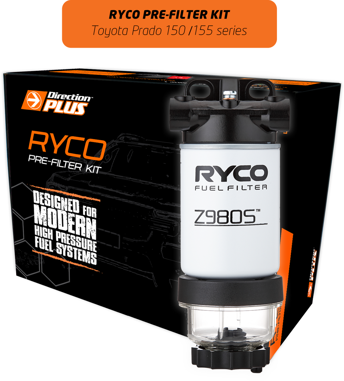 Direction-Plus Ryco Pre-Filter Kit Prado 150 / 155 RC620DPK
