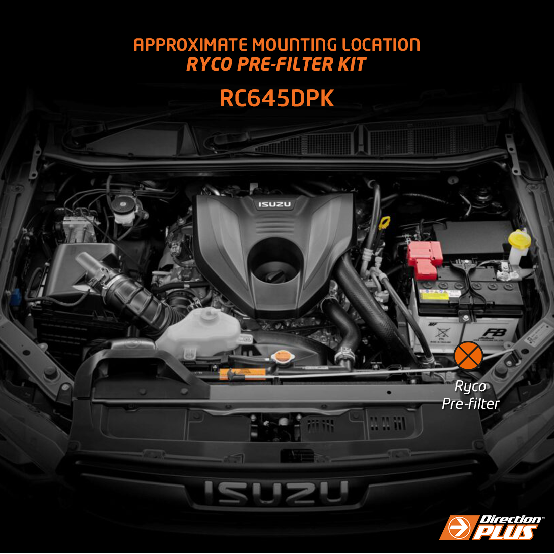 Direction-Plus Ryco Pre-Filter Kit D-Max, MU-X / BT-50 2020 - On RC645DPK