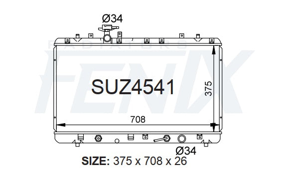 Suzuki SX4 Radiator (JUN/2006 - Current)