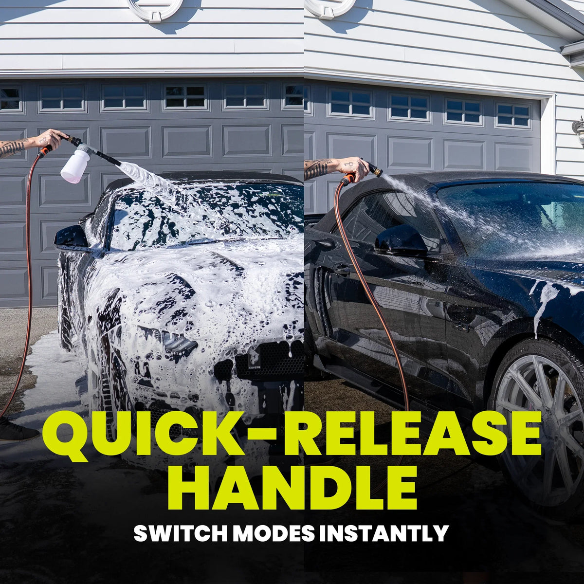 Salt Shift 2-in-1 Snow Foam Gun for Garden Hose