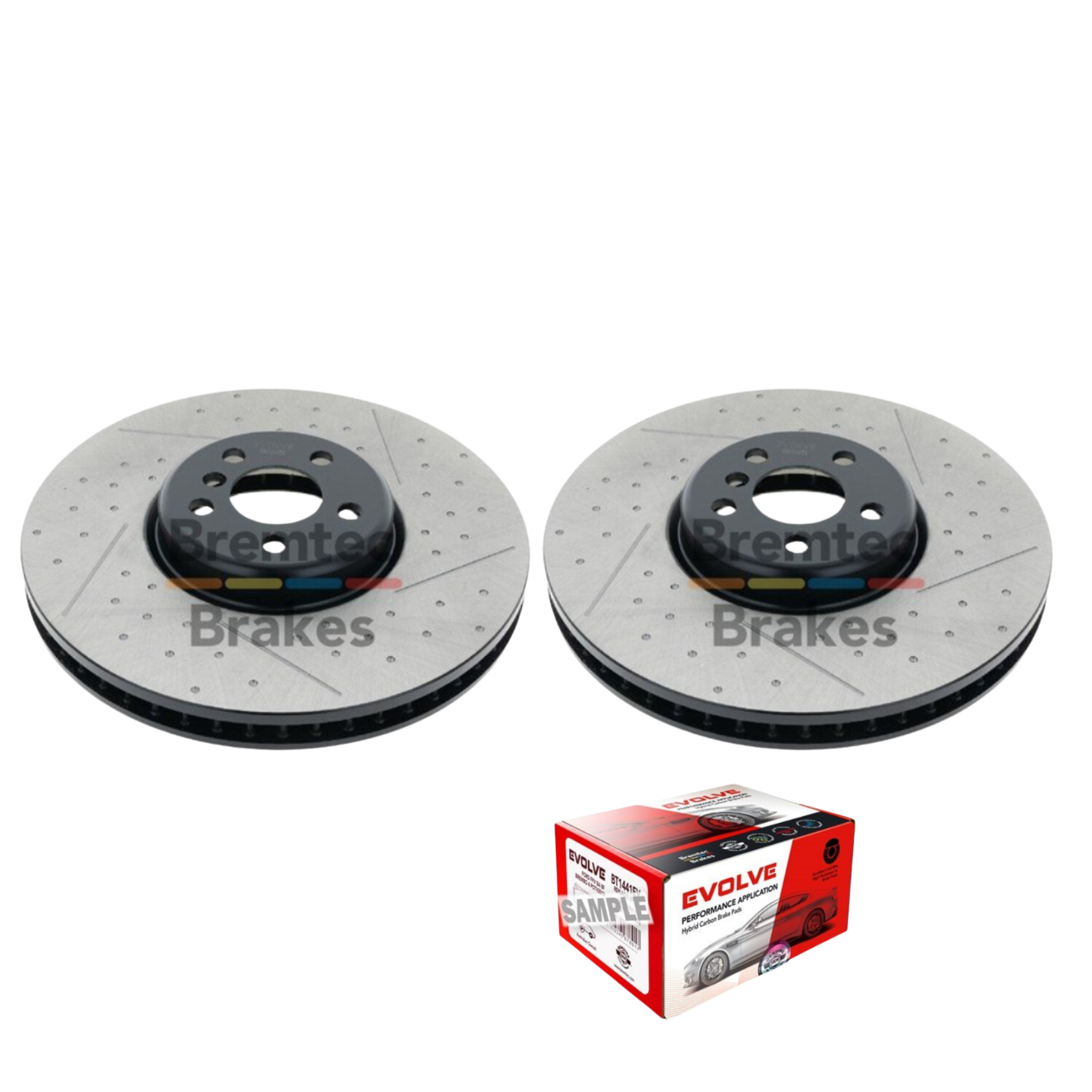 BMW M340I M-Sport G20 (20-22) Dimpled Slotted Front Brake Package