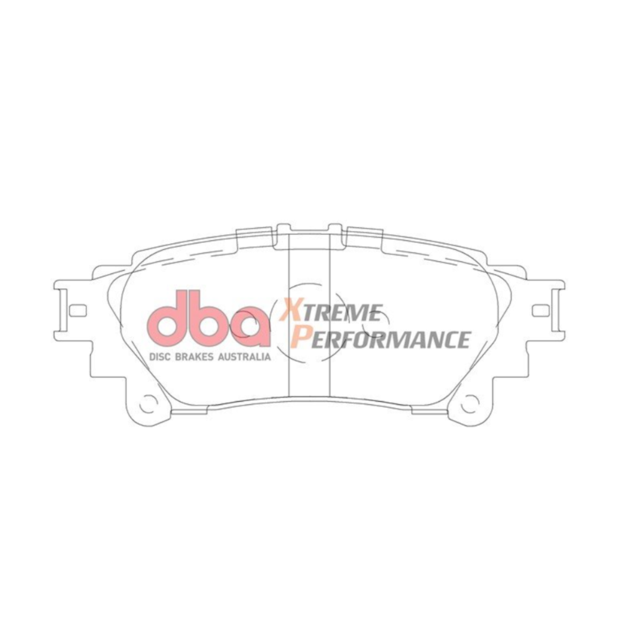 DBA Xtreme Performance Rear Brake Pads DB2245XP Suits Toyota Hilux Rouge & Hilux GR SPORT