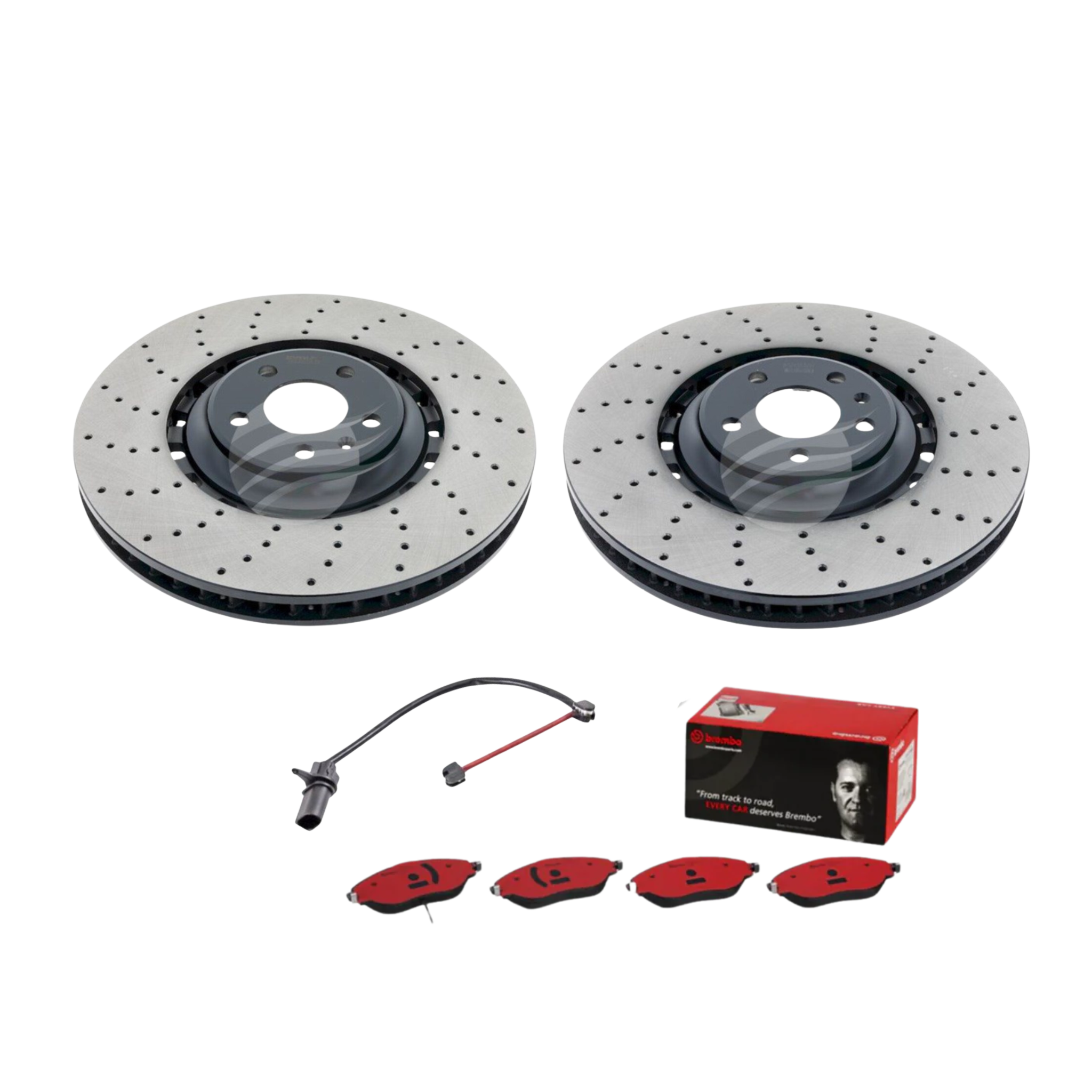 Audi SQ5 2013-2017 Front Drilled Brake Package Brembo Bremtec