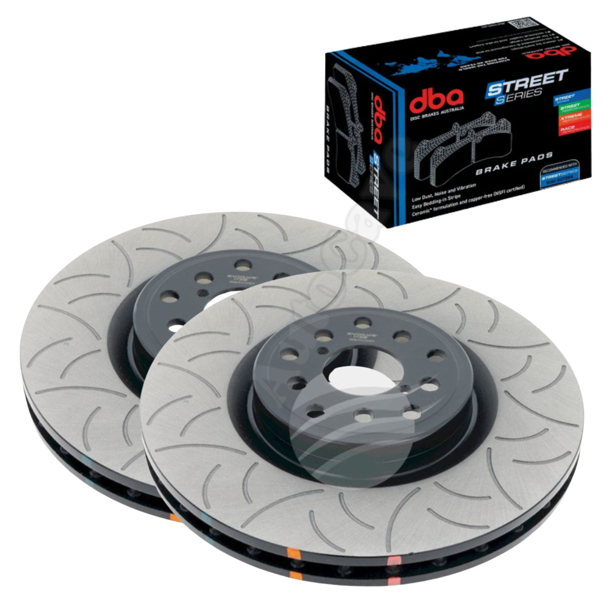 *Various Brakepad Options* Evolve Front Slotted Brake Package Brembo Subaru WRX STI BRZ Toyota 86 326mm